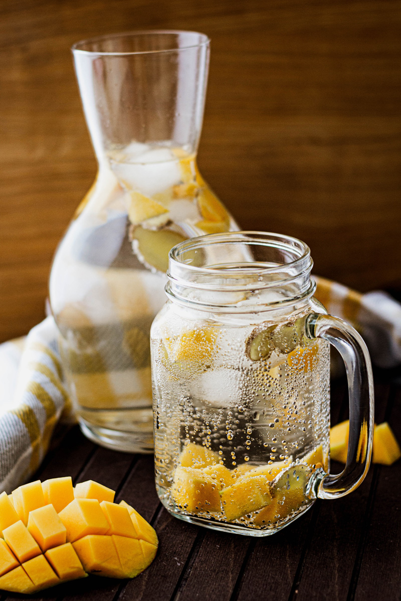 Infused Water Mango-Ingwer (Rezept Infused Water Mango-Ingwer)